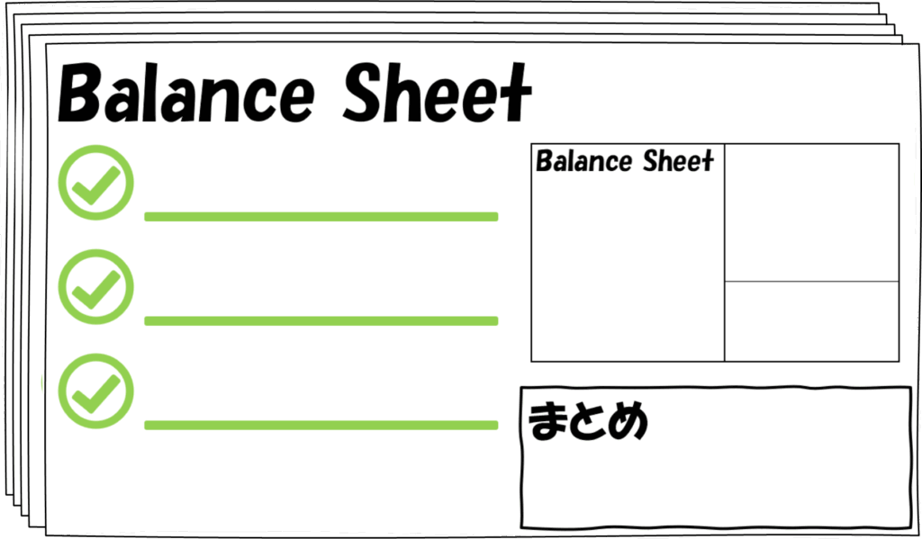 財務診断パッケージβ版の成果物のイメージ。貸借対照表（BS）、損益計算書（PL）、キャッシュフロー計算書作成、経営指標分析などをもとに、財務の安定性や生産性などを客観的に判断。